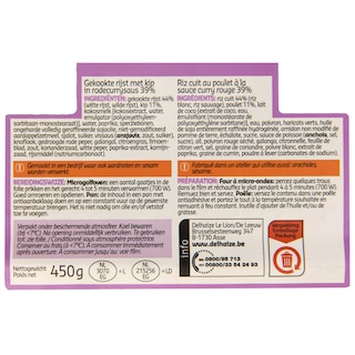 Delhaize | Rode curry | Rijst 