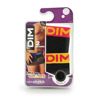 Dim | Paris | Boxer Mix&Colors | framboise/nr-jaune | T4 AD 