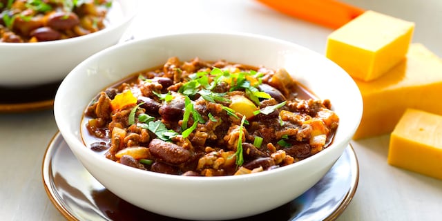 Chili sin carne met quorn