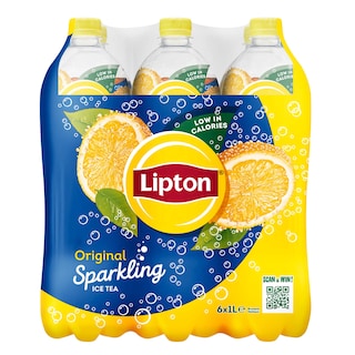 Lipton | Ice Tea | Bruisende | Original 6 x 1 l