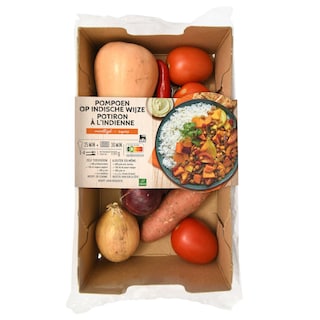 Delhaize | Maaltijdbox | traybake pompoen 