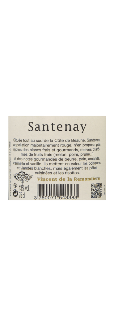 FR BOURGOGNE COTE DE BEAUNE | Bourgogne - Côte de Beaune | Santenay 2014 Wit 