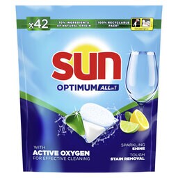 Vaatwascapsules | Optimum | Lemon | 42 Tabs