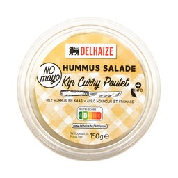 Delhaize | Salade poulet curry houmus fromage 