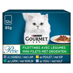Gourmet | Perle | Aliment Chat | Adulte | Filettines | Viandes 