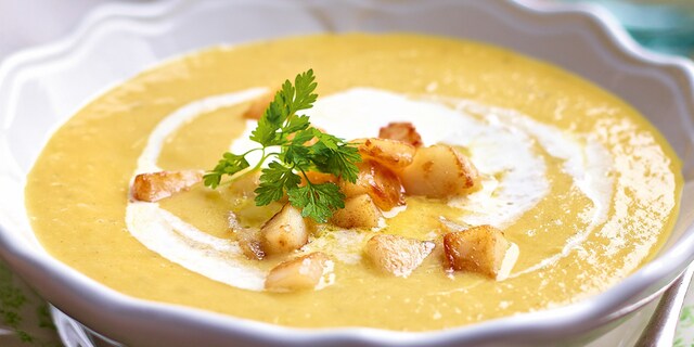 Velouté met sint-jakobsnootjes