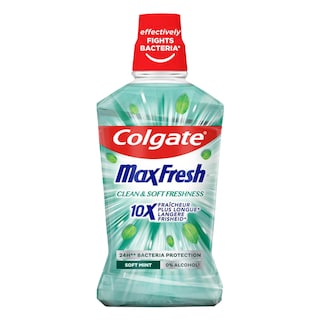 Colgate | Max Fresh | Bain de Bouche |  Fresh Soft | Vert | 500ml 