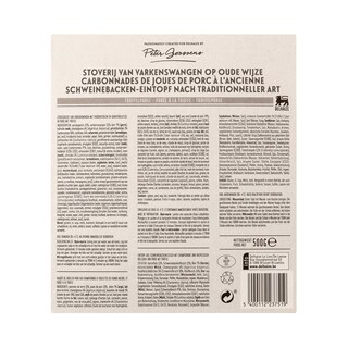 Delhaize | Peter goossens | Stoverij varkenswangen 500 gr