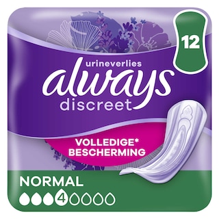 Always | Discreet | Serviettes | Fuites Urinaires | Normal 