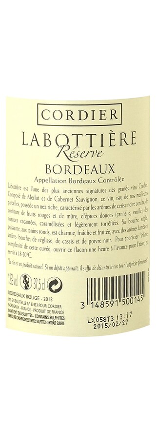 FR BORDEAUX BORDEAUX AC | Labottiere réserve 2013 