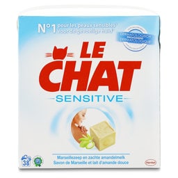 Le Chat | Waspoeder | Sensitive | Marseillezeep & zachte amandelmelk 