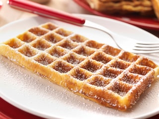 Zachte wafels met appels