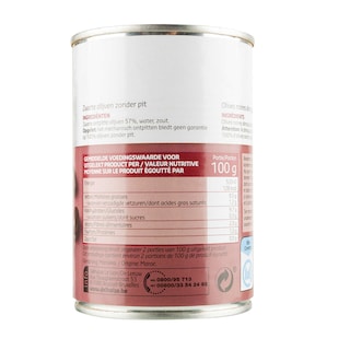 Delhaize | Olijven | Zwart | Ontpit 