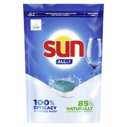 Sun | 62 capsules Lave-vaisselle | AIO | Regular 
