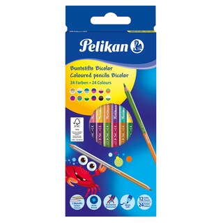 Pelikan | Crayons de couleurs | Bicolor 