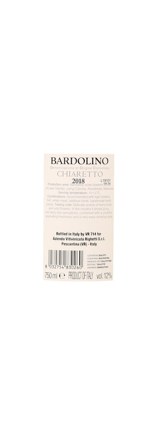 Italie - Italië | Veneto D.O.C. | Righetti Bardolino Rosé 18 