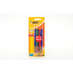 Stylos à bille M10 clic Assor. | 4+1 gratuit