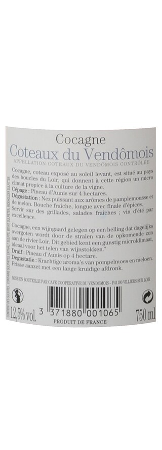 FR LOIRE VENDEE | Cocagne Coteaux Vendomois Gris Rosé 