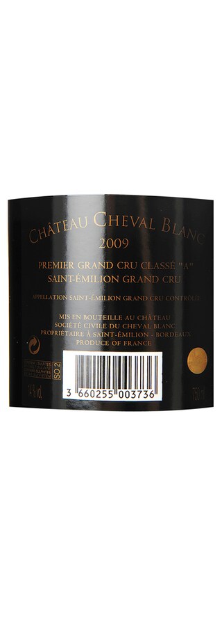 France - Frankrijk | Bordeaux Saint Emilion | CHATEAU CHEVAL BLANC  2009 