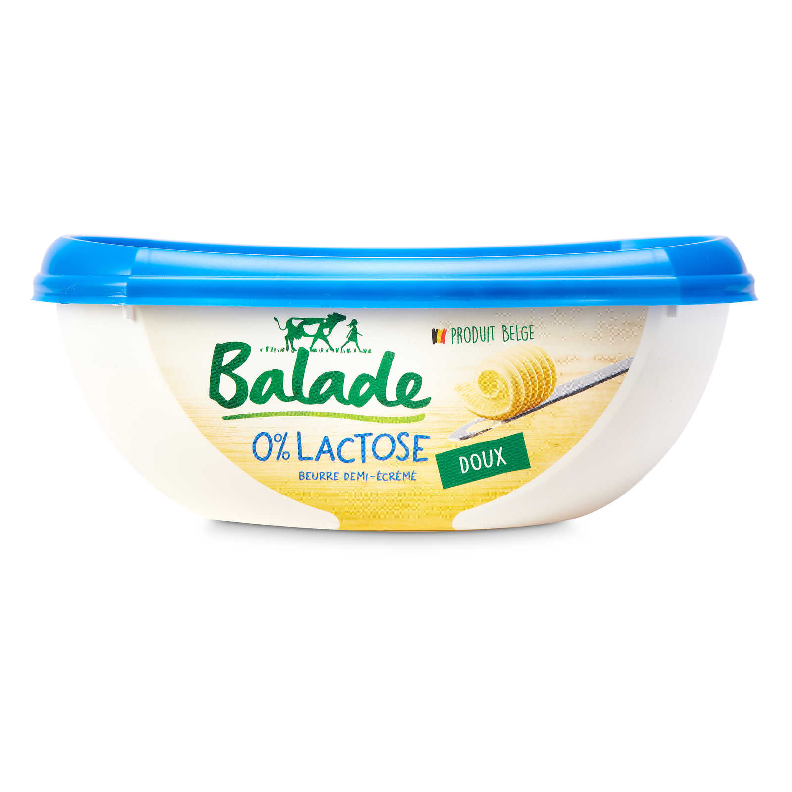 Balade 0 Lactose Beurre demiécrémé A tartiner Doux 250 gr Delhaize