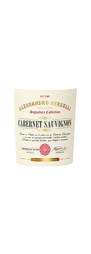 Italie - Italië | Lombardia-Sicilia-Toscana | Berselli & Gerbino Signature collection Cabernet Sauvignon 2016 