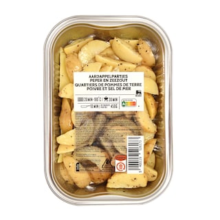 Delhaize | Aardappelen | Partjes | Peper & Zout 450 gr