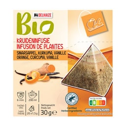 Delhaize | Bio | Herbal | Infusion | Turmeric | Orange | Vanilla | Bio 