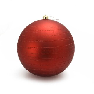 Delhaize | Balle en plastique matte | rouge | 25cm 