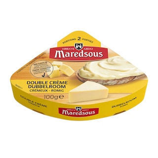 Maredsous | Fromage à tartiner| Double Crème| 2 Portions 