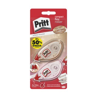 Pritt | Compact Corrector Roller Flex | Gold & Pink | 2DP 