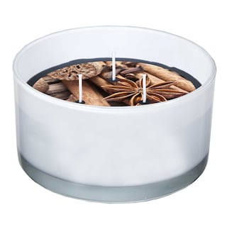 Spaas | Bougie 3 mèches en verre | noir 