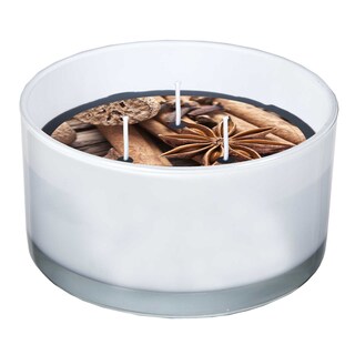 Spaas | Bougie 3 mèches en verre | noir 