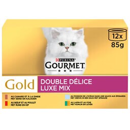 Gourmet | Gold | Kattenvoeding | Luxe Mix | Vis 12 x 85 gr