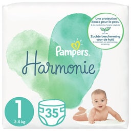 Pampers, Harmonie, Langes, Pure, Protection, Taille 1, 35 pièces, 35  pc