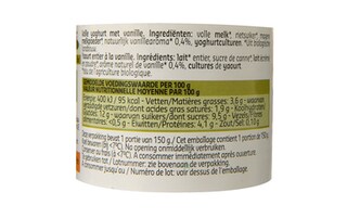 Delhaize | Bio | Vanille | Magere yoghurt | 3+1 gratis | Bio 