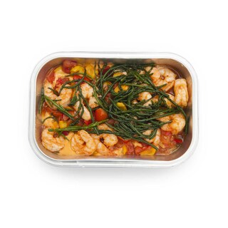 Delhaize | Crevettes tigrées | Curry rouge 