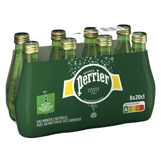 Perrier | Eau minérale naturelle | Pétillante 8 x 20 cl