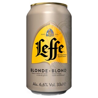 Leffe | Bière d'abbaye | Blonde | 6,6% | Canette 