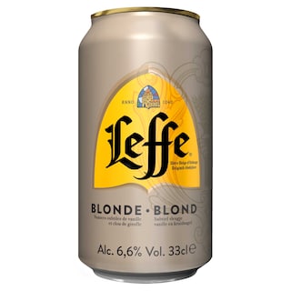 Leffe | Bière d'abbaye | Blonde | 6,6% | Canette 