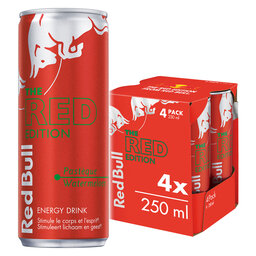 Energy Drink | Red Edition | Pastèque | 4-Pack | 25 cl