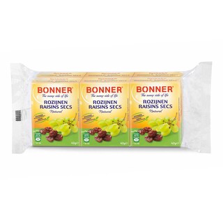 Bonner | Raisins | Naturel 6 x 42 gr