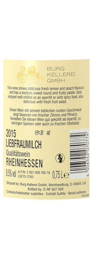 Burg Kellerei | Liebfraumilch 