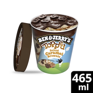 Ben & Jerry's | Topped Ijs | Salted Caramel Brownie 43,8 cl