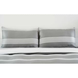 Karl Lagerfeld | Taies d'oreiller | 50x70 | gris/blanc 