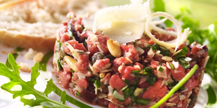 Tartare de bœuf à l’italienne