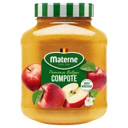 Materne | Compote | Pommes | Morceaux | Bocal 