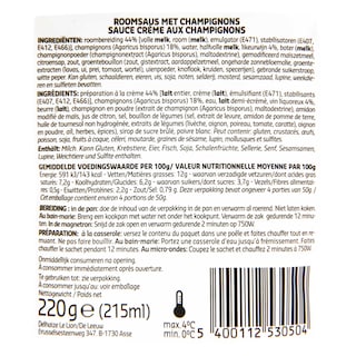 Delhaize | Sauce | Crème champignons 