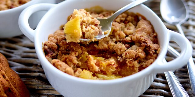 Crumble à l’ananas et aux spéculoos