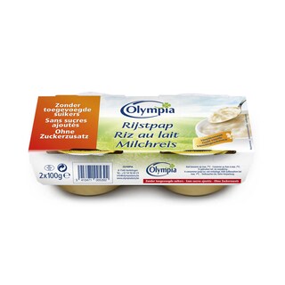 Olympia | RIZ AU LAIT SANS SUCRE 2+1  gratis 