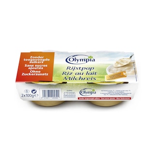 Olympia | RIZ AU LAIT SANS SUCRE 2+1  gratis 